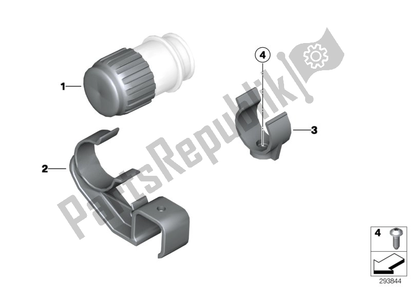 Todas as partes de Tampa Para Plugue De Diagnóstico do BMW C1 125 2000 - 2004