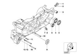 peças de montagem da carcaça do motor