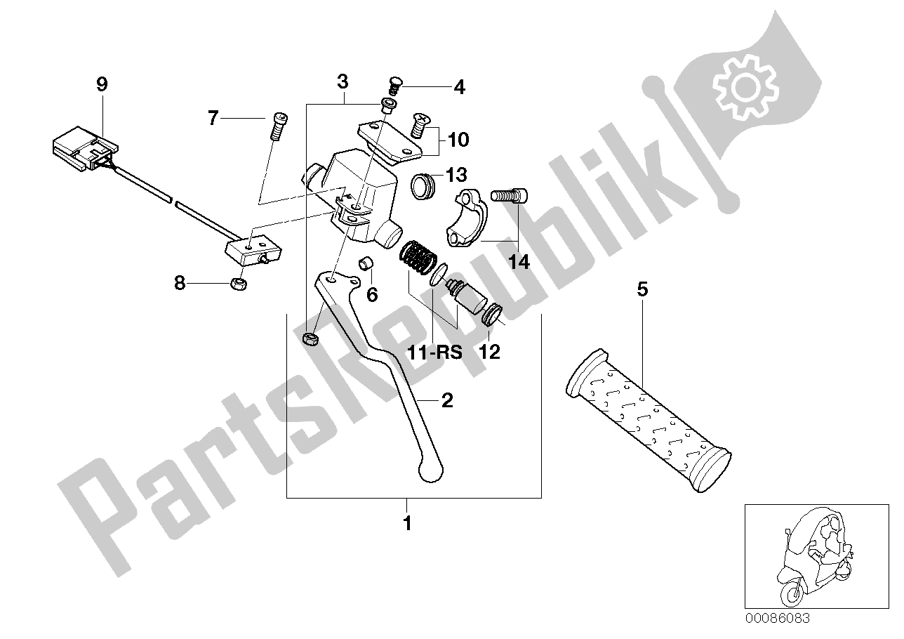 Tutte le parti per il Maniglia A Sinistra del BMW C1 125 2000 - 2004