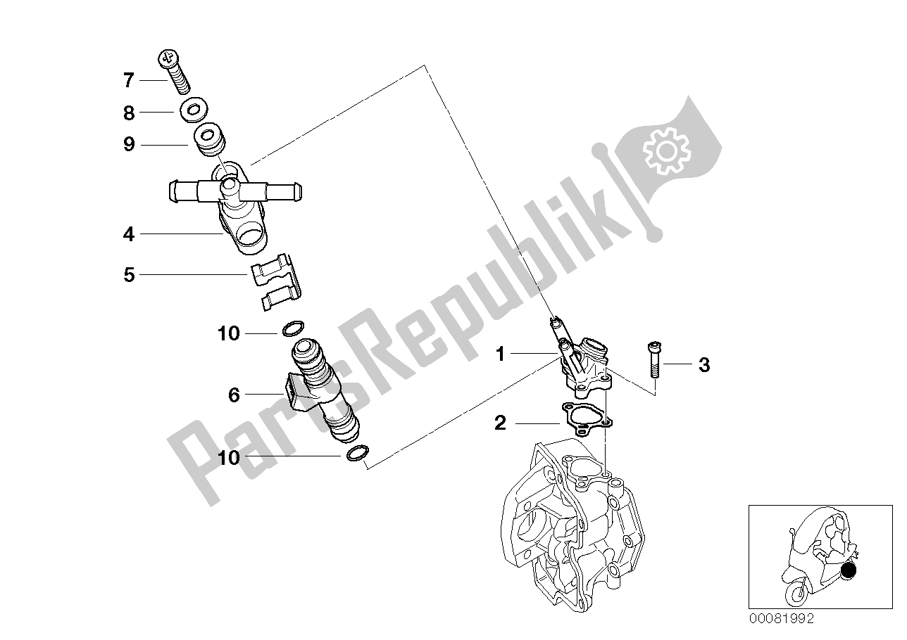 Wszystkie części do Zawór Wtryskowy BMW C1 125 2000 - 2004