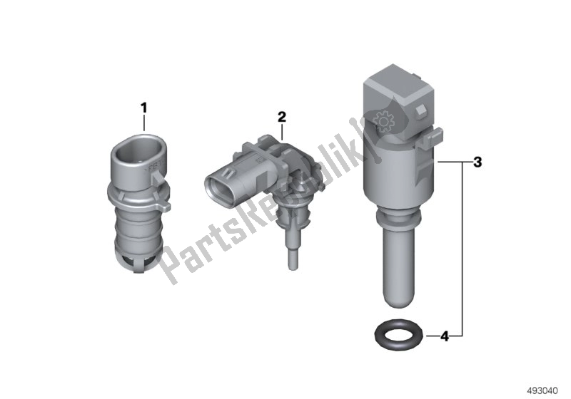 Todas as partes de Sensor De Temperatura Do Ar De Admissão do BMW C1 125 2000 - 2004