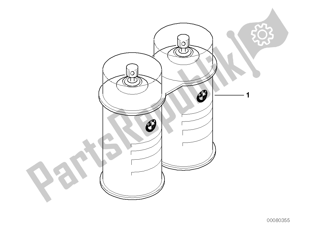 All parts for the Paint Spray Set of the BMW C1 125 2000 - 2004