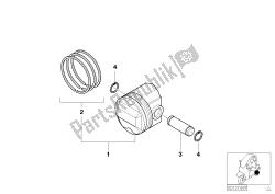 PISTON, SINGLE COMPONENTS