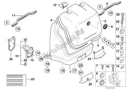 case superior, peças individuais