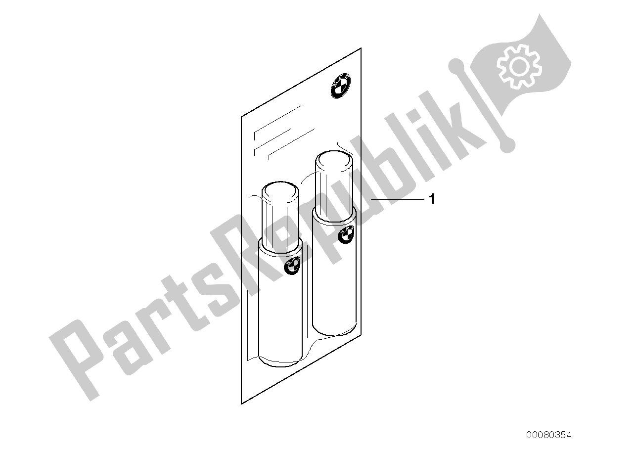 All parts for the Touch Up Pencil Sete of the BMW C1 125 2000 - 2004