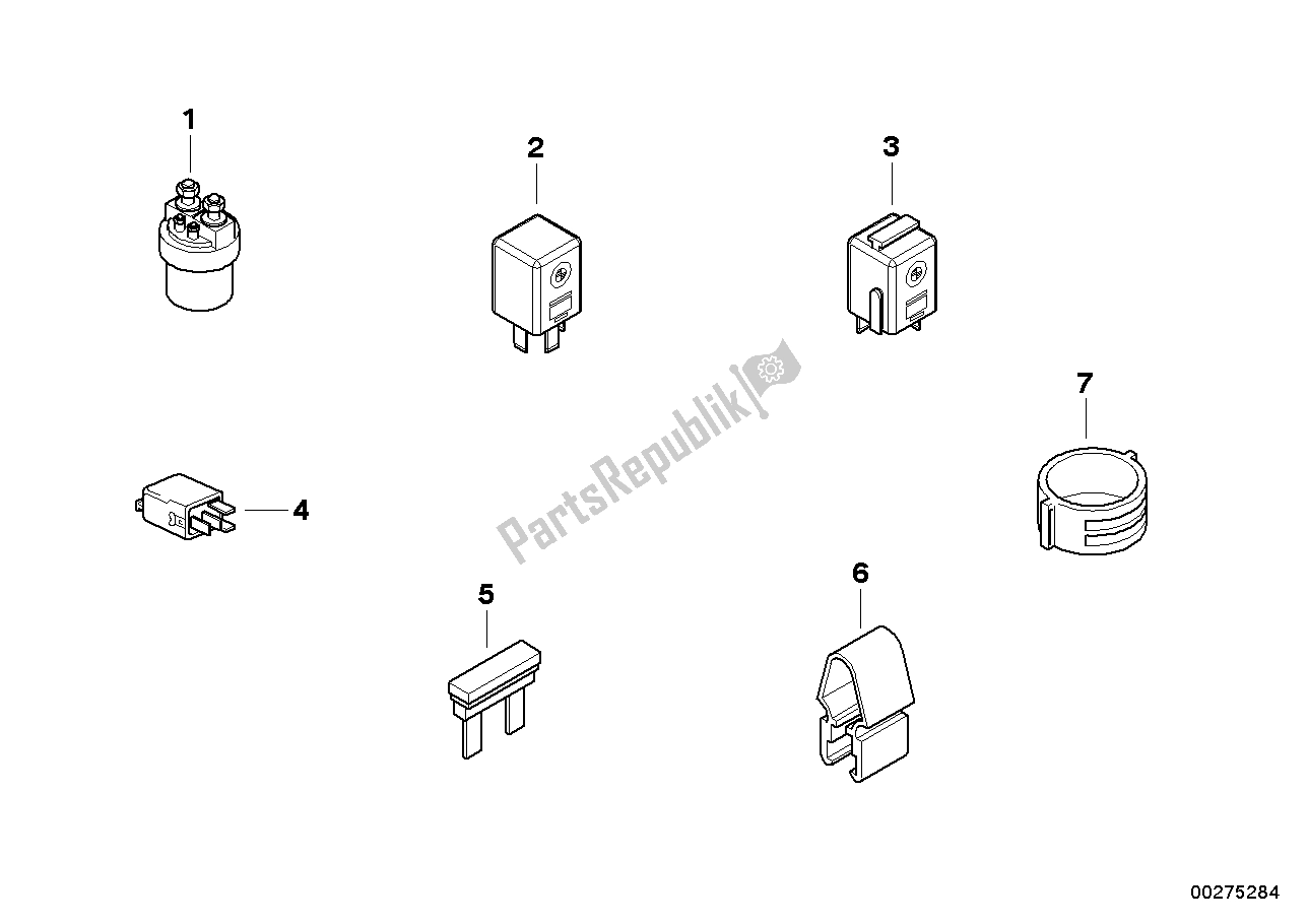 Toutes les pièces pour le Divers Relais du BMW C1 125 2000 - 2004