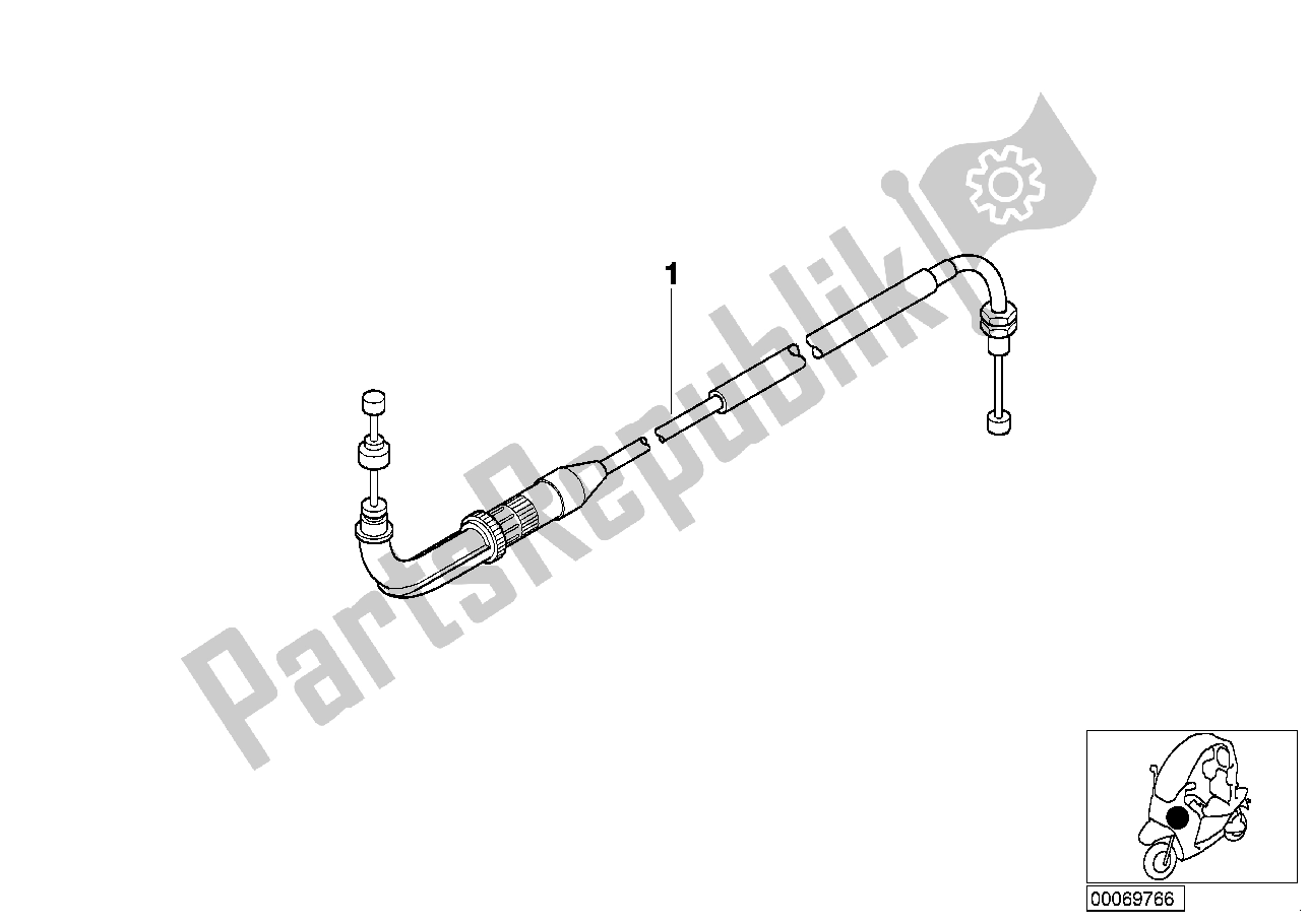 Todas las partes para Cable Acelerador de BMW C1 200 2000 - 2004