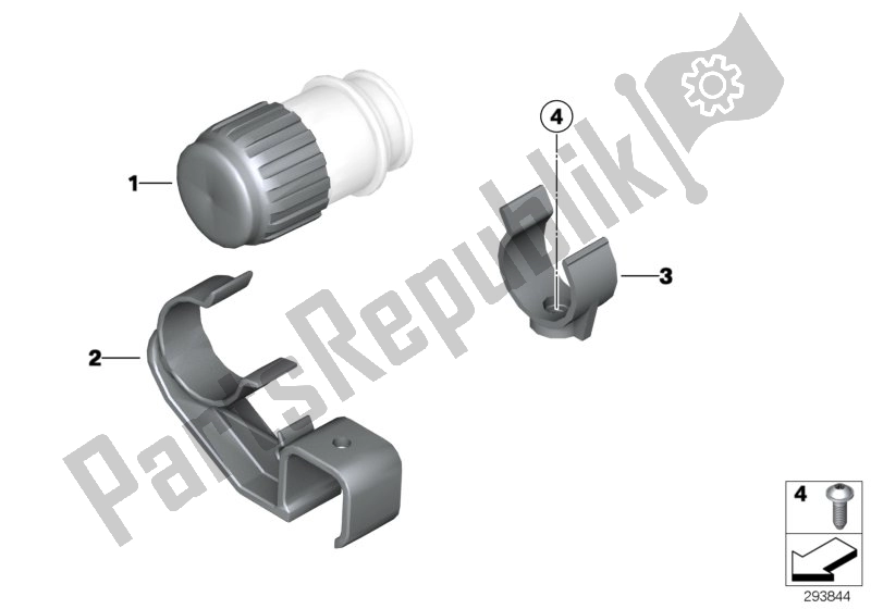 Todas las partes para Tapa Para Enchufe De Diagnóstico de BMW C1 200 2000 - 2004