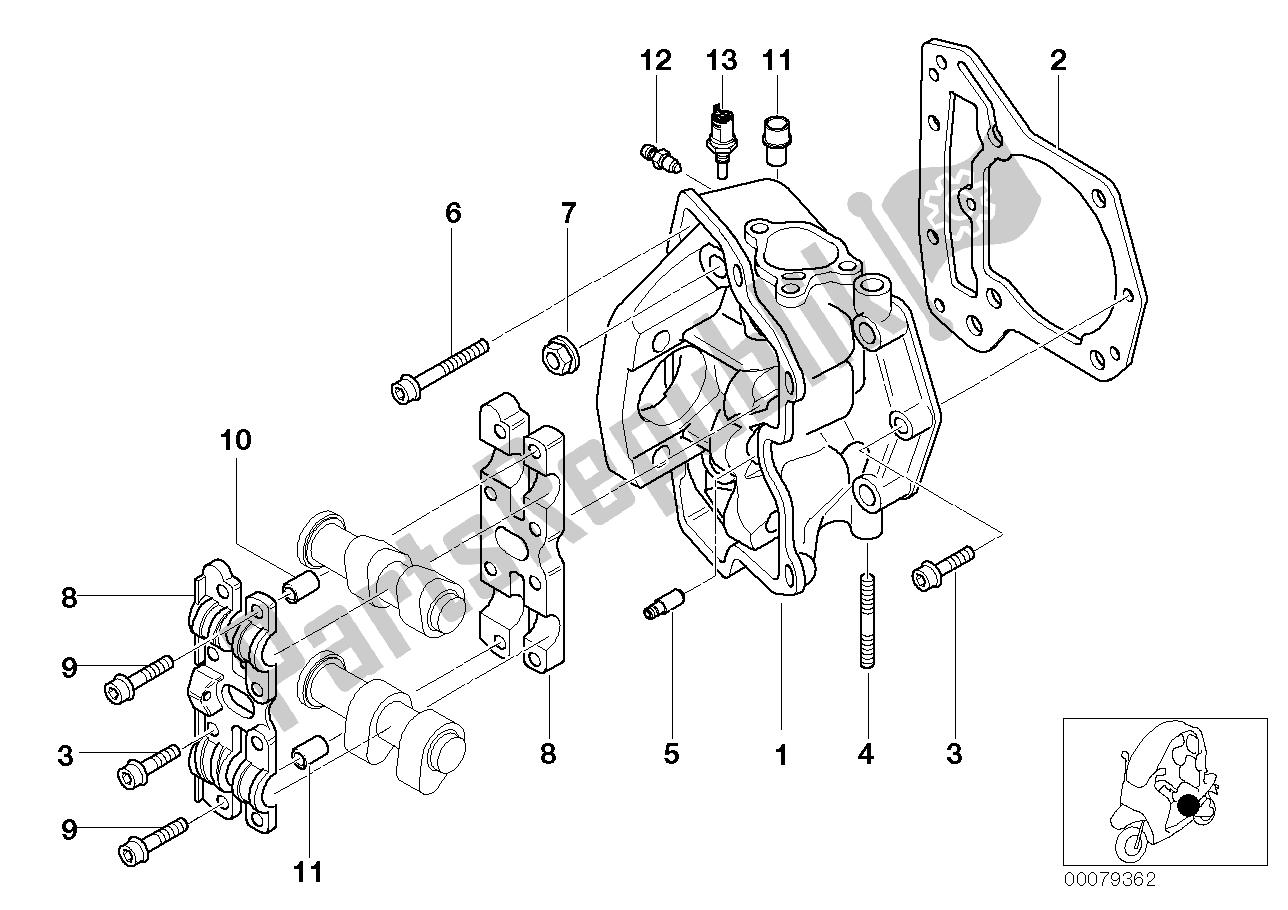 Tutte le parti per il Testata del BMW C1 200 2000 - 2004