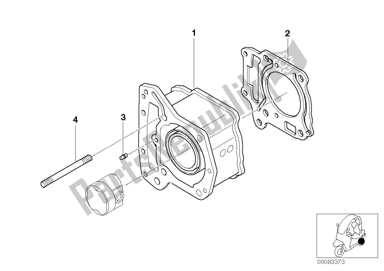 Tutte le parti per il Cilindro del BMW C1 200 2000 - 2004