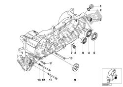 piezas de montaje de la carcasa del motor