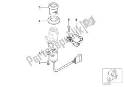 IGNITION SWITCH AND MOUNTING PARTS