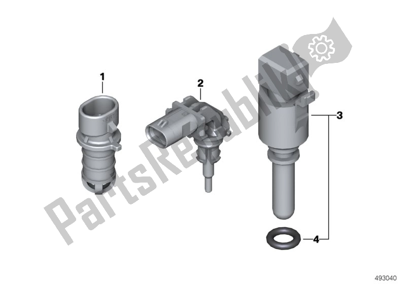 Tutte le parti per il Sensore Temperatura Aria Aspirata del BMW C1 200 2000 - 2004