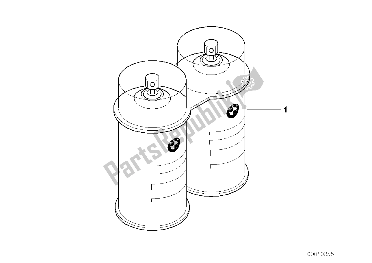 Tutte le parti per il Set Di Vernice Spray del BMW C1 200 2000 - 2004