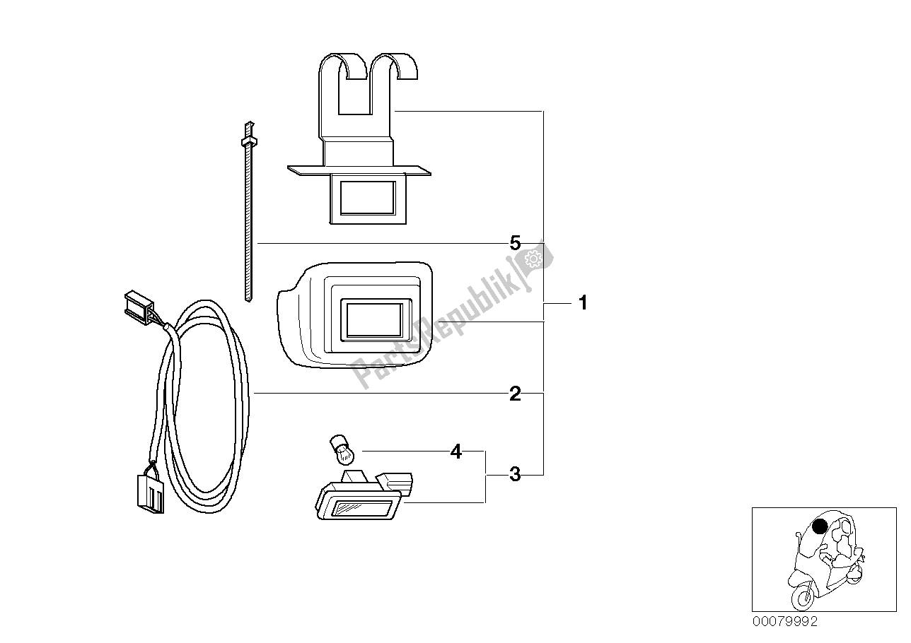 Tutte le parti per il Luce Per La Lettura del BMW C1 200 2000 - 2004