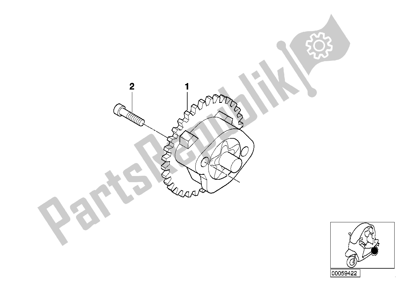 Tutte le parti per il Parti Singole Per Pompa Olio del BMW C1 200 2000 - 2004