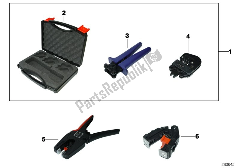 Todas las partes para Herramienta Especial Para Reparación De Mazos De Cables de BMW C1 200 2000 - 2004