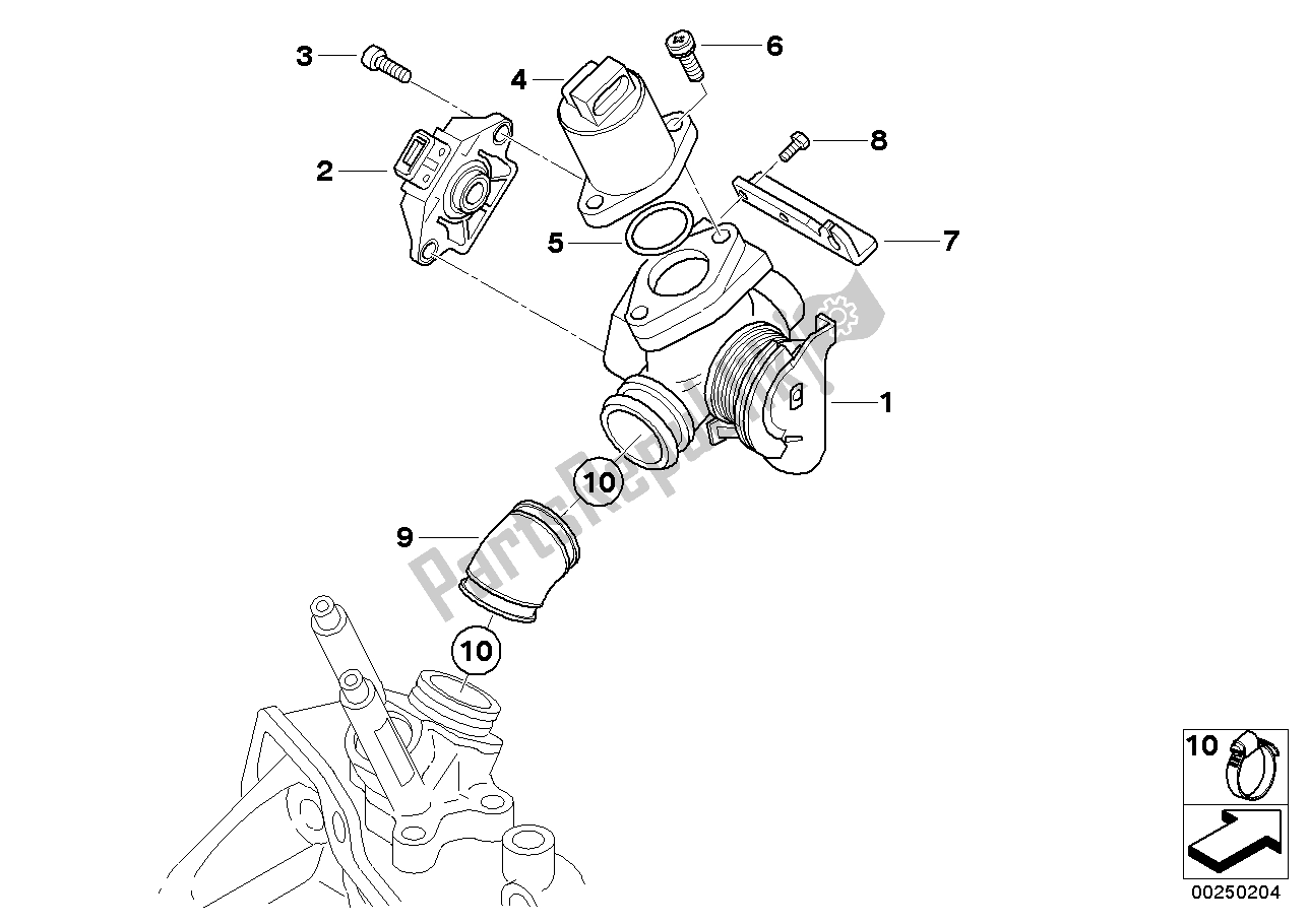 Todas las partes para Conjunto De Carcasa Del Acelerador de BMW C1 200 2000 - 2004