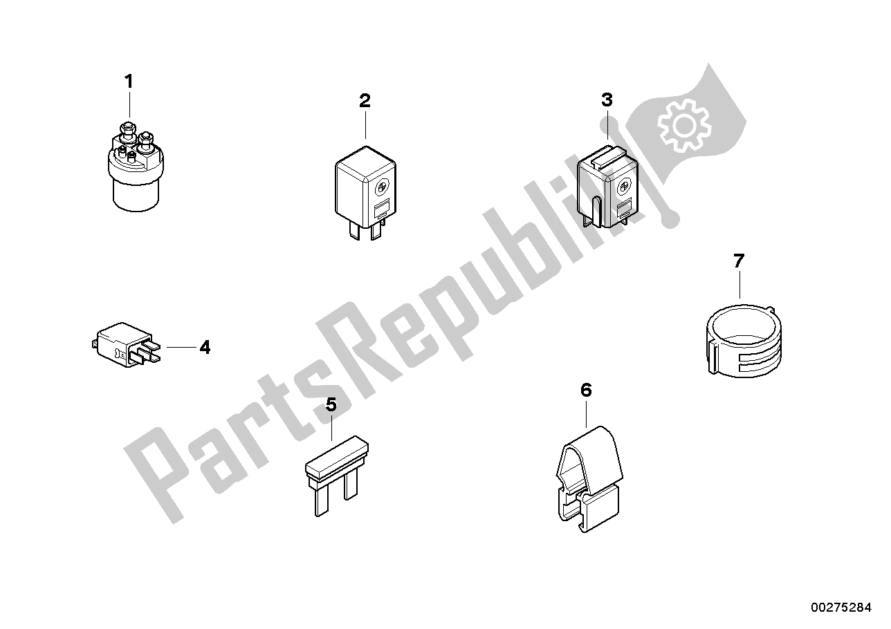 Tutte le parti per il Vari Relè del BMW C1 200 2000 - 2004