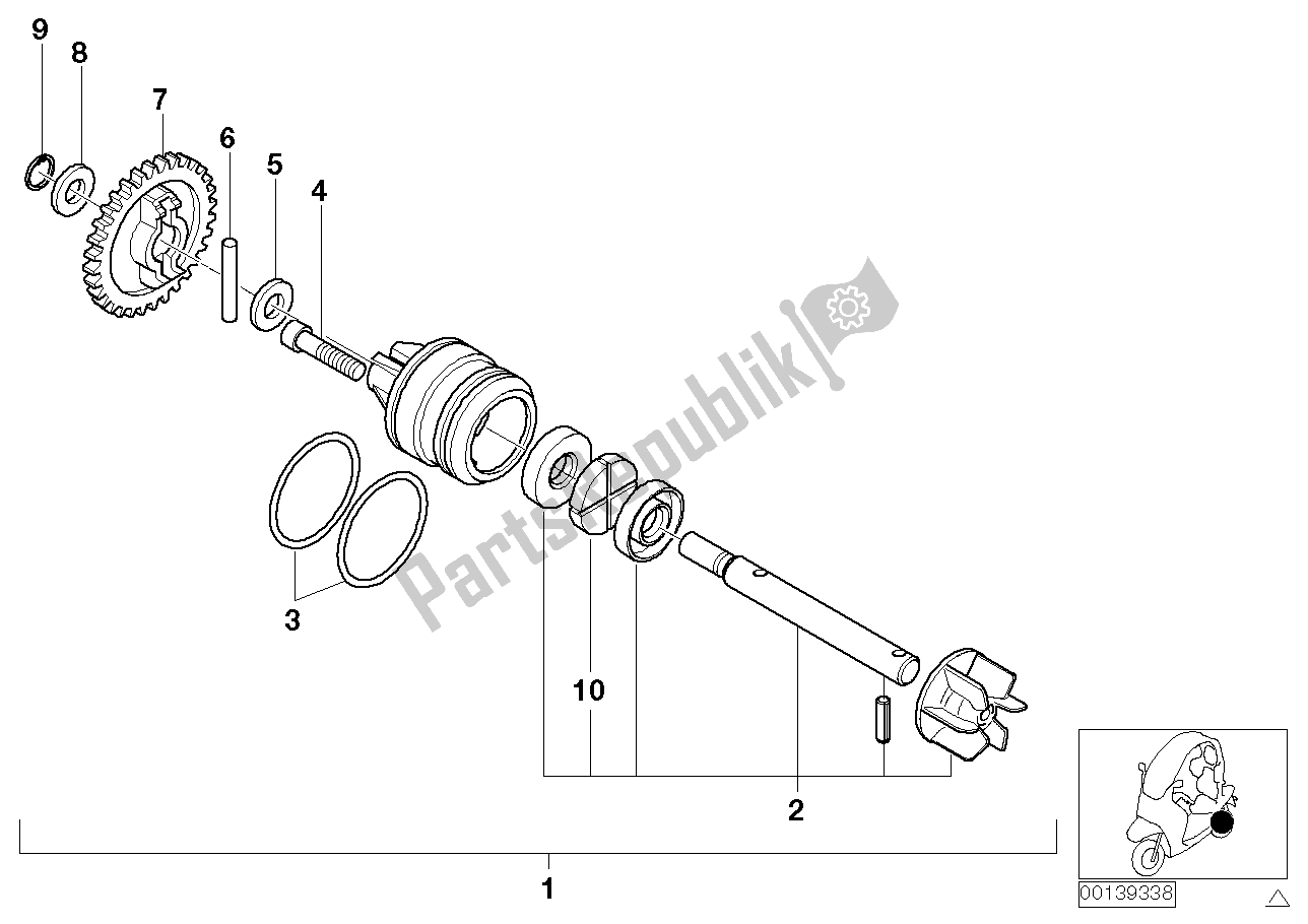 Tutte le parti per il Pompa Dell'acqua del BMW C1 200 2000 - 2004