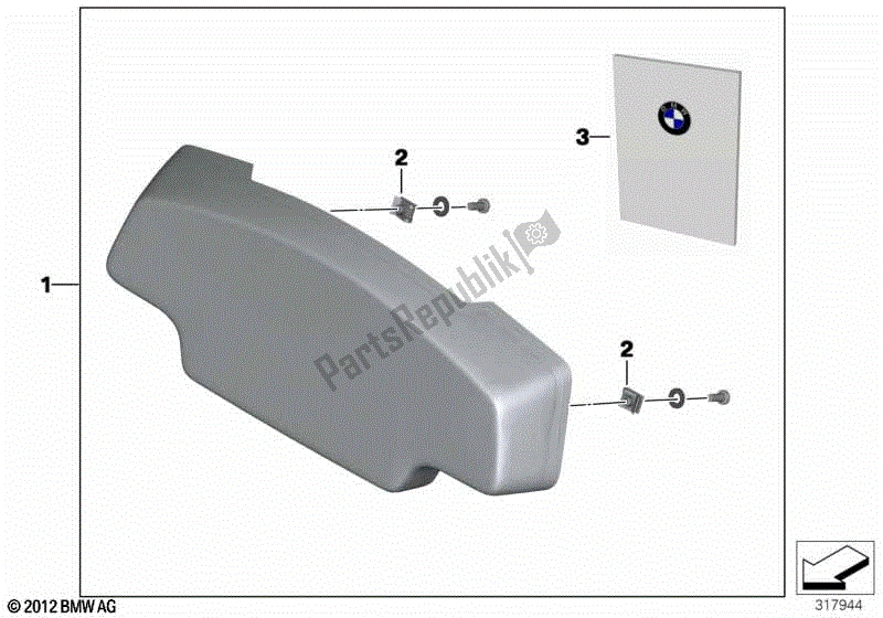 Todas las partes para Topcase Acolchado Trasero 35 L de BMW C 600 Sport K 18 2011 - 2016