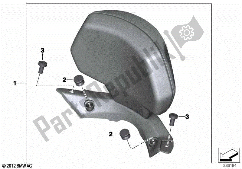 Todas las partes para Respaldo de BMW C 600 Sport K 18 2011 - 2016