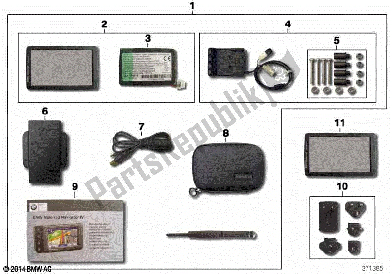 Todas las partes para Bmw Motorrad Navigator V de BMW C 600 Sport K 18 2011 - 2016