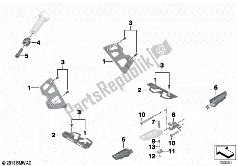 Todas as partes de Pacote De Cromo do BMW C 600 Sport K 18 2011 - 2016