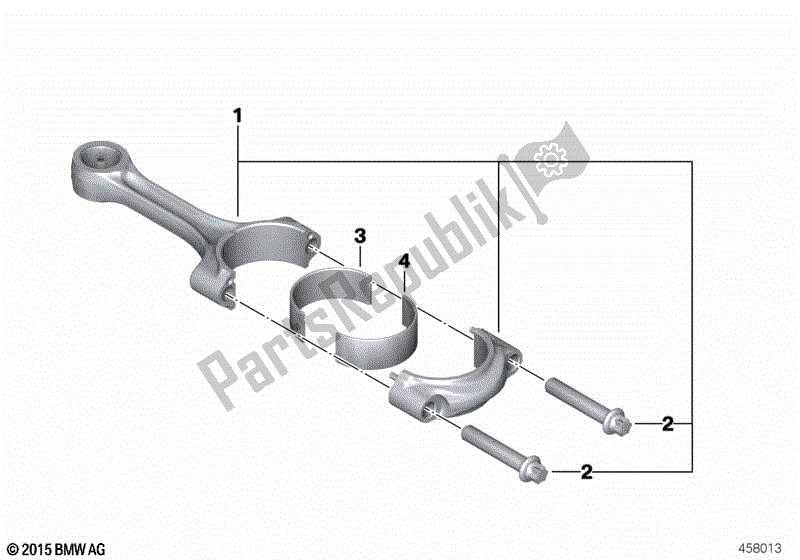 Todas las partes para Biela Con Rodamiento de BMW C 600 Sport K 18 2011 - 2016