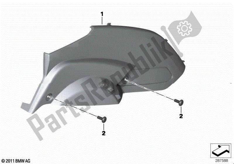All parts for the Cover For Automatic Transmission of the BMW C 600 Sport K 18 2011 - 2016