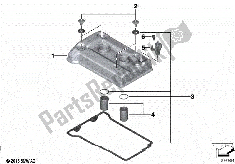 Todas las partes para Tapa De Culata / Piezas De Montaje de BMW C 600 Sport K 18 2011 - 2016