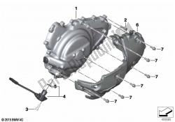 coperchio dell'alloggiamento del motore, sinistro