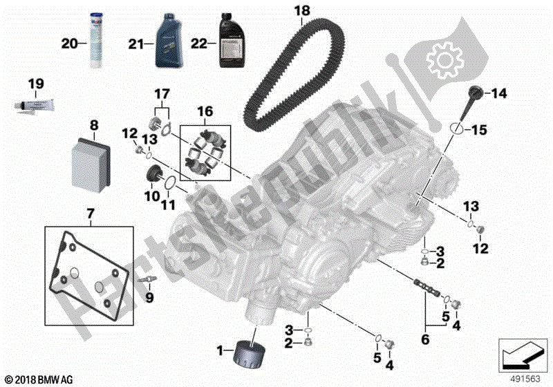 Todas las partes para Aceite De Motor / Servicio De Mantenimiento de BMW C 600 Sport K 18 2011 - 2016