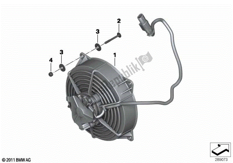 Todas las partes para Ventilador de BMW C 600 Sport K 18 2011 - 2016