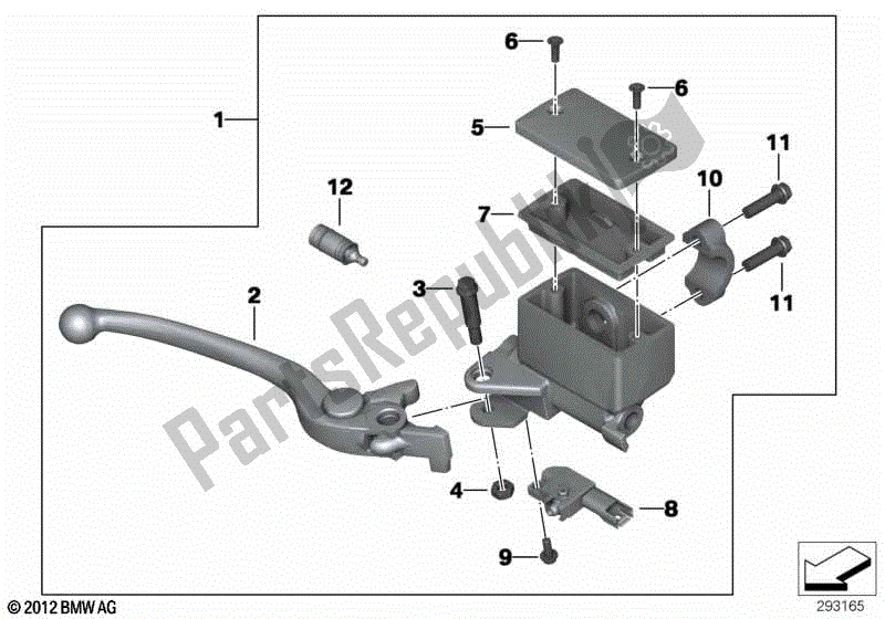 Todas las partes para Palanca De Freno De Mano, Rueda Delantera de BMW C 600 Sport K 18 2011 - 2016