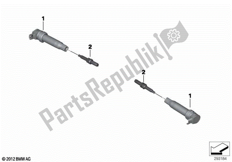 Todas las partes para Bobina De Encendido / Bujía de BMW C 600 Sport K 18 2011 - 2016