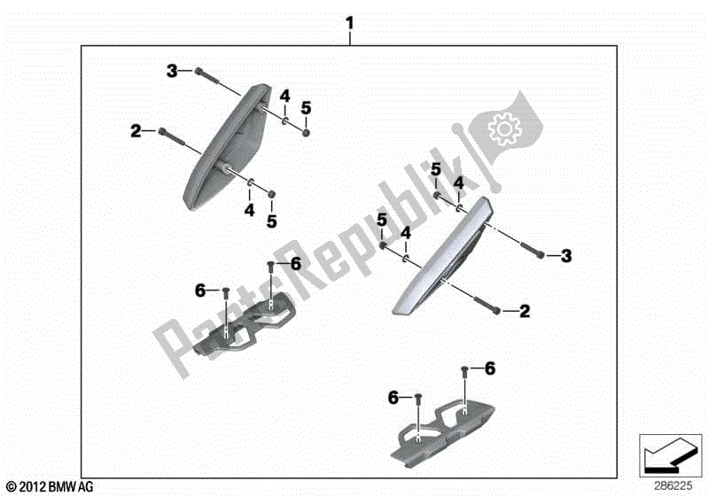 Todas las partes para Protrectores De Impacto de BMW C 600 Sport K 18 2011 - 2016