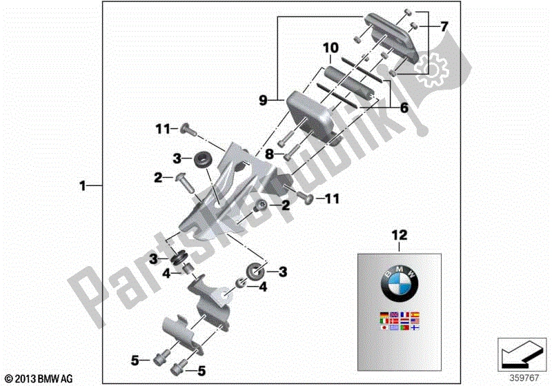 Todas las partes para Piezas Montadas, Navegador Bmw Motorrad de BMW C 600 Sport K 18 2011 - 2016