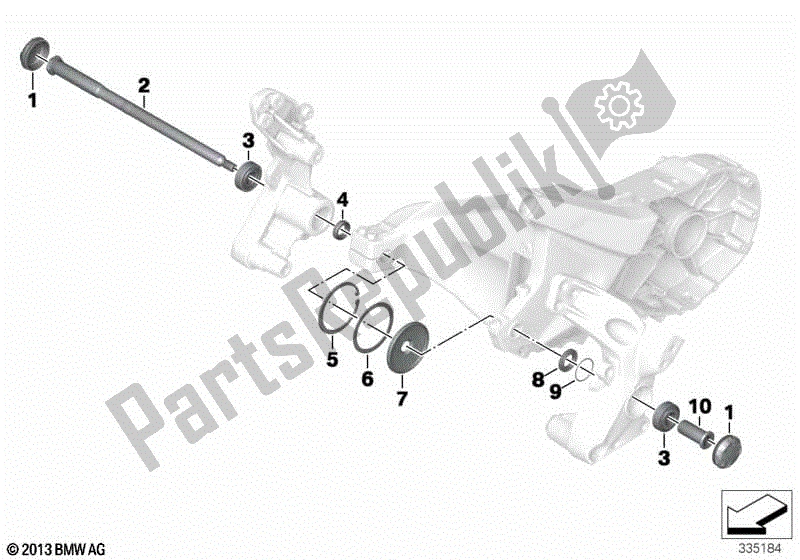 Todas las partes para Cojinete Del Brazo Oscilante Trasero de BMW C 600 Sport K 18 2011 - 2016