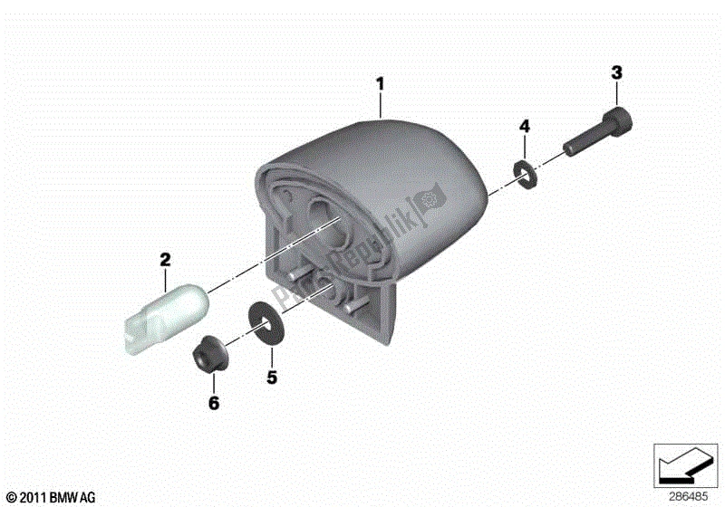 Todas las partes para Luz De La Placa De Matrícula de BMW C 600 Sport K 18 2011 - 2016