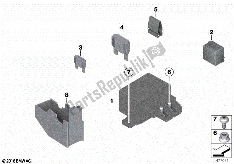 Todas las partes para Relés Y Fusibles de BMW C 600 Sport K 18 2011 - 2016