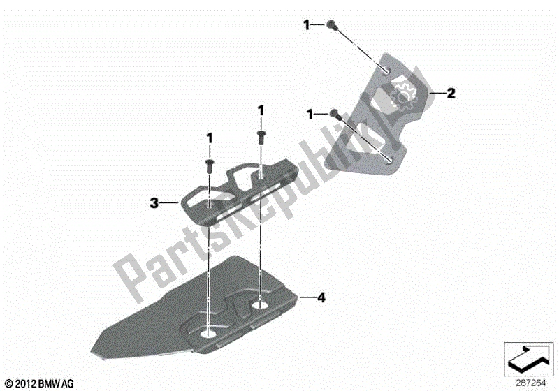 All parts for the Running Board Covers of the BMW C 600 Sport K 18 2011 - 2016