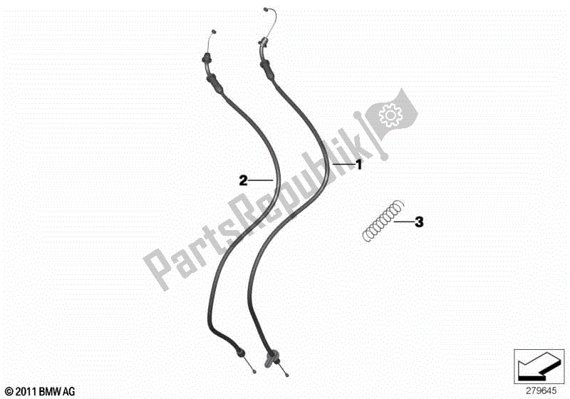 Todas las partes para Cables Del Acelerador de BMW C 600 Sport K 18 2011 - 2016