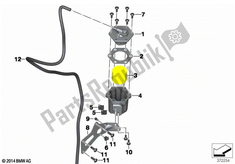 Todas las partes para Ventilación, Control De Emisiones de BMW C 600 Sport K 18 2011 - 2016