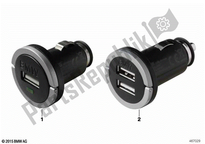 Todas las partes para Cargador Usb Bmw de BMW C 650 Sport K 18 2011 - 2019