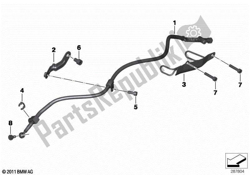 Todas las partes para Cable Bowden Para Freno De Estacionamiento de BMW C 650 Sport K 18 2011 - 2019