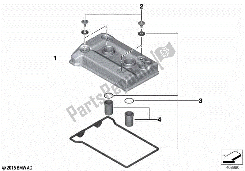 Todas las partes para Tapa De Culata / Piezas De Montaje de BMW C 650 Sport K 18 2011 - 2019