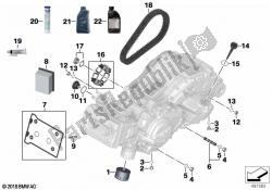 óleo do motor / serviço de manutenção