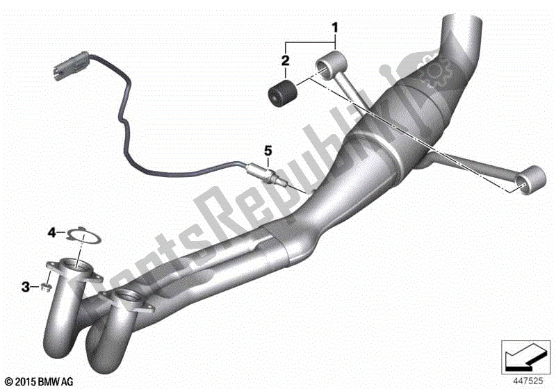 All parts for the Exhaust System Parts With Mounts of the BMW C 650 Sport K 18 2011 - 2019