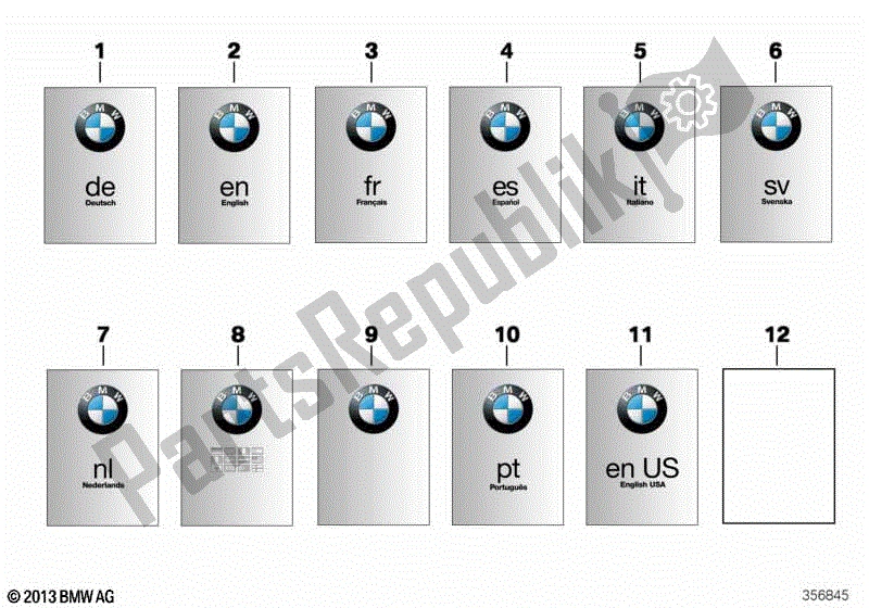 Todas las partes para Manual Del Propietario de BMW C 650 Sport K 18 2011 - 2019